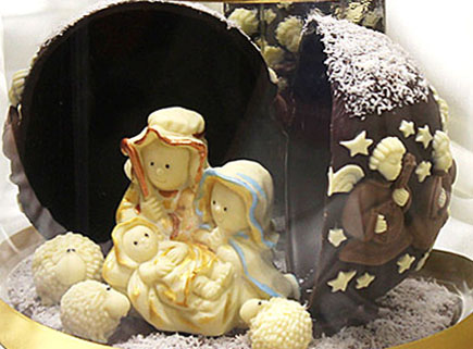 Presepe di cioccolato