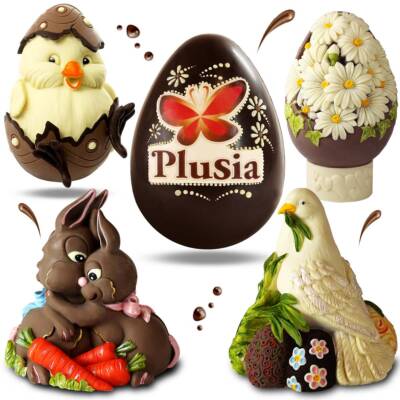 Uova di Pasqua e soggetti pasquali