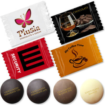 Il Cortesia: cioccolatino con incarto personalizzato