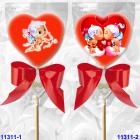 A heart-shaped lollipop to express your Love