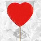 A giant heart-shaped lollipop as gadget for a love theme party or for Saint Valentine's Day