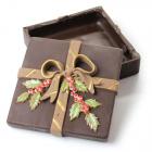 Chocolate box with Christmas decoration