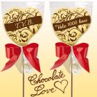 per il giorno di San Valentino dimostra il tuo amore con un buonissimo lecca lecca di cioccolato