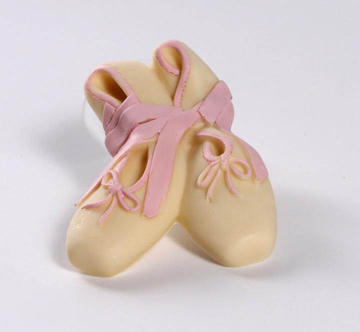 scarpette danza classica di cioccolato bianco 
