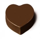 Cuoricino personalizzabile di cioccolato fondente 