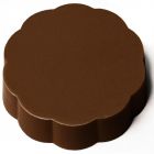 Cioccolatino personalizzabile tondo sagomato grande in cioccolato fondente