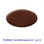 A customizable oval-shaped fondant chocolate. A perfect solution for decorating your cakes and pastries quickly and easily