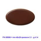 Cioccolatino fondente ovale da personalizzare. Perfetta soluzione per decorare velocemente i tuoi capolavori pasticceri