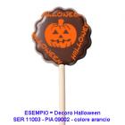A lollipop decorated for Halloween from PLUSIA