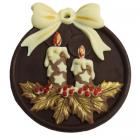 medaglione ciondolo di cioccolato appendibile per Natale 