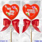 A customized lollipop for hearts in love