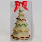 Segnaposto a forma di albero natalizio di cioccolato decorato