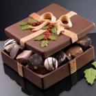 original gift idea a chocolate box filled with assortment of fine pralines. 