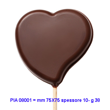 A lollipop in fondant chocolate ready to decorate
