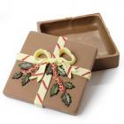 Scatola di cioccolato con decori natalizi