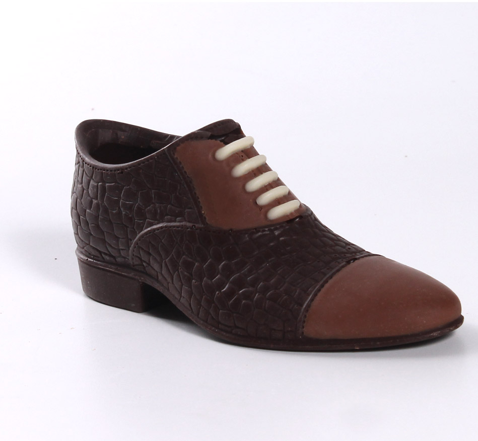 scarpe da uomo eleganti di cioccolato