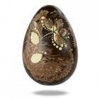 uovo di pasqua Plusia con decoro marmorizzato in cioccolato fondente 