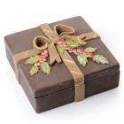 Chocolate box with Christmas decoration