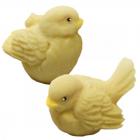 cakes decoration shaped as little birds in chocolate