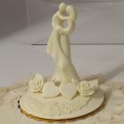 decorazione di cioccolato per centrotavola di matrimonio o topcake per torte di matrimonio monumentali
