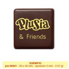 Chocolate printed with trade  mark