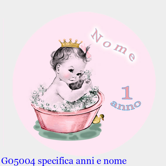 grafica: principessina nella tinozza