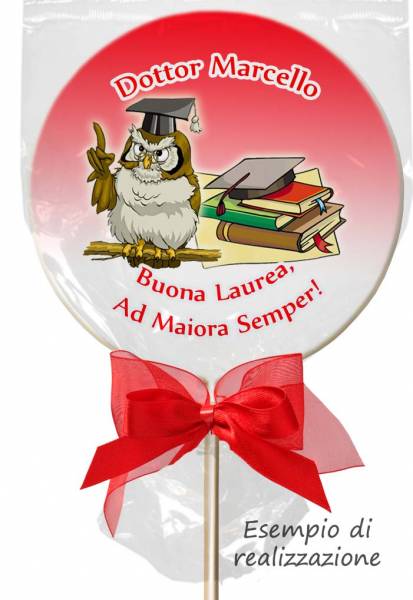 Lecca lecca Tondo gigante - 600 g - 20,5 cm - Lecca lecca personalizzati