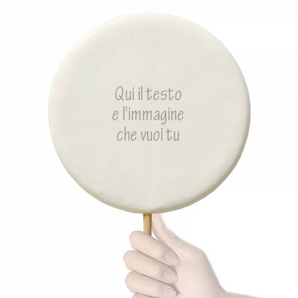 Lecca lecca Tondo gigante - 600 g - 20,5 cm - Lecca lecca di zucchero personalizzati