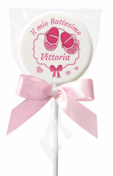 Lecca lecca Tondo mignon - 27 g - 5,8 cm - Lecca lecca di zucchero personalizzati