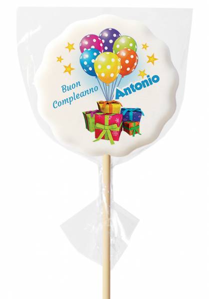 Lecca lecca Nuvola grande, 90 g - 10,5 cm - Personalizzati come vuoi tu - Lecca lecca personalizzati