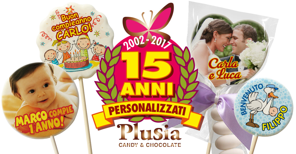 15 anni di lecca lecca personalizzati