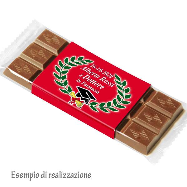 Tavoletta di cioccolato personalizzata sull'incarto - Tavolette di cioccolato personalizzate