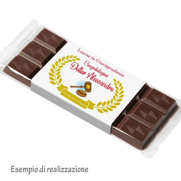 Tavoletta di cioccolato personalizzata sull'incarto - Tavolette di cioccolato personalizzate