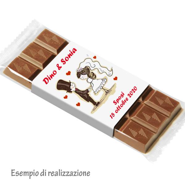 Tavoletta di cioccolato personalizzata sull'incarto - Tavolette di cioccolato personalizzate