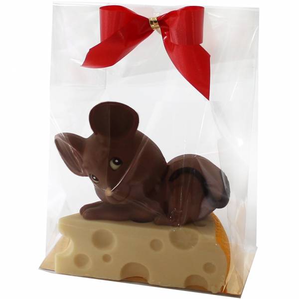 Topo sul formaggio di cioccolato - Animaletti di cioccolato - Cioccolato di Natale - Uova di Pasqua