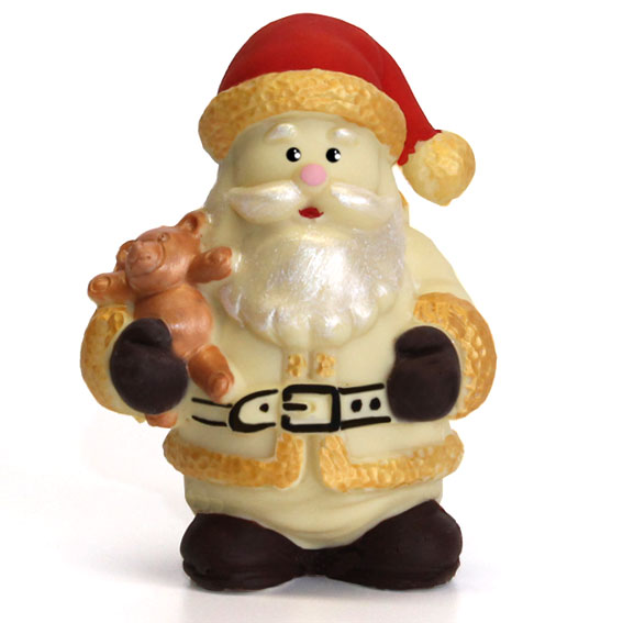 Babbo Natale di cioccolato con orsetto - Cioccolato di Natale