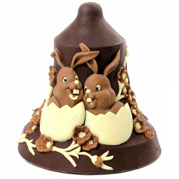Uova di Pasqua "Campana con Coniglietti" - Uova di Pasqua