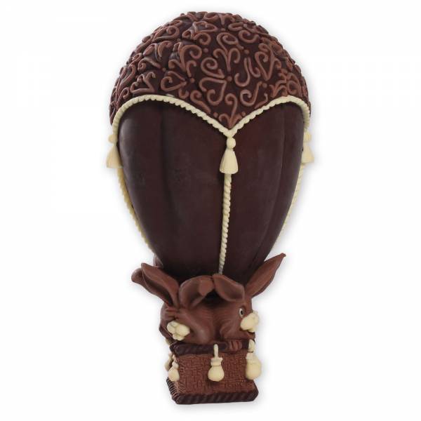 Uovo di Pasqua "Mongolfiera con coniglietti" - Uova di Pasqua