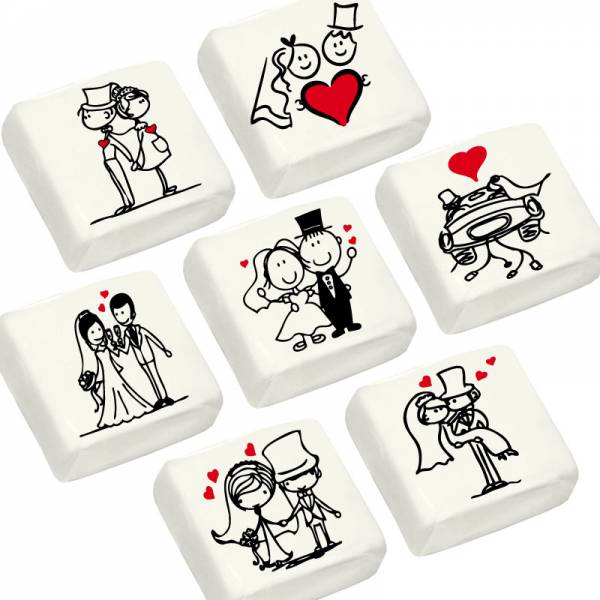 Marshmallow con scenette Matrimonio - Fuori catalogo