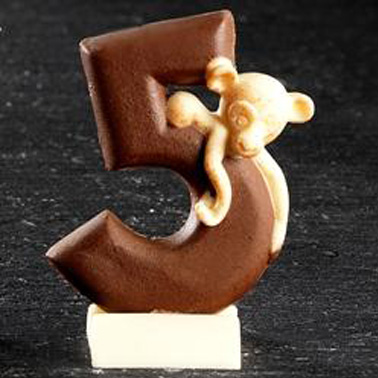 Numeri di cioccolato con basetta - Compleanno - Giochi e Veicoli di cioccolato
