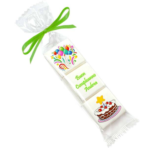 Compleanno sacchettino marshmallow personalizzato - Compleanno e Ricorrenze