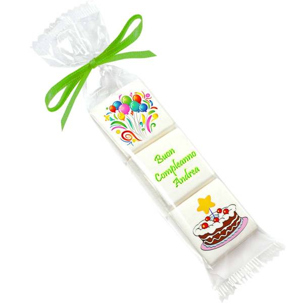 Compleanno sacchettino marshmallow personalizzato - Fuori catalogo