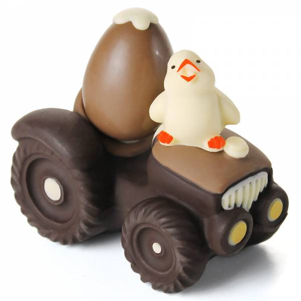 Trattore con ovetto e pulcino di cioccolato - Uova di Pasqua