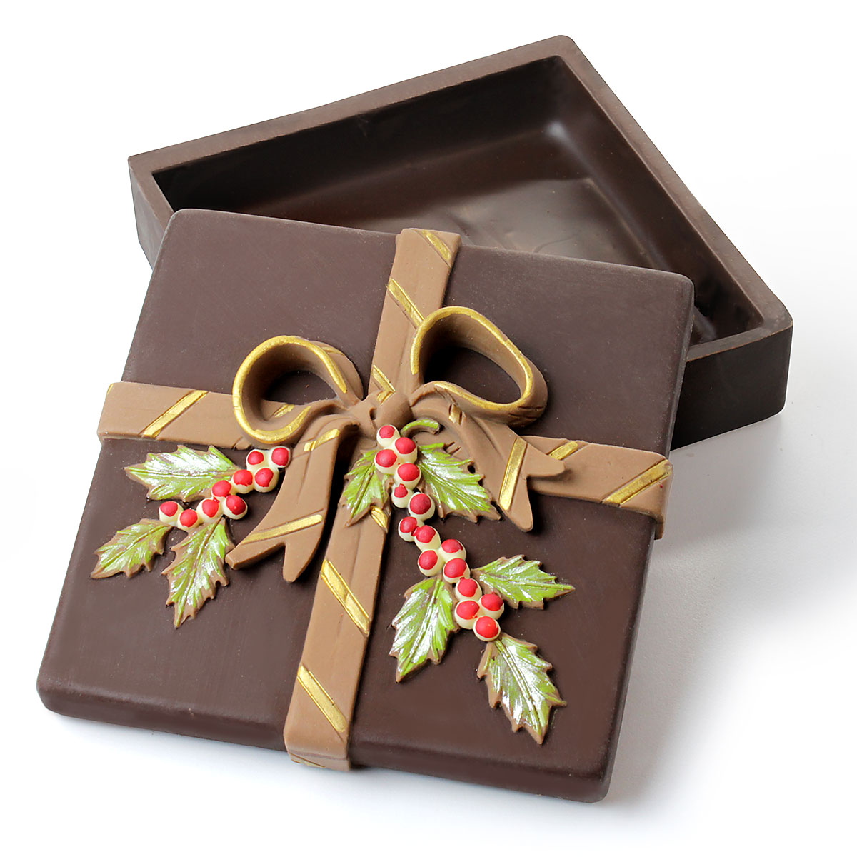 Regali Di Cioccolato Per Natale.Scatola Regalo Di Natale Di Cioccolato Vuota Con Decoro Natalizio