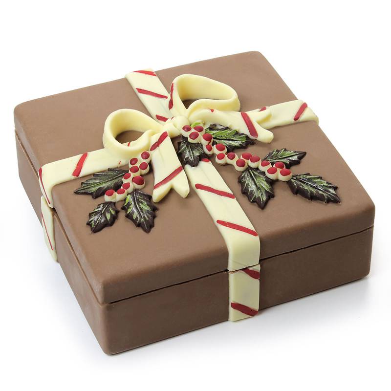 Scatola regalo di Natale di cioccolato (vuota)