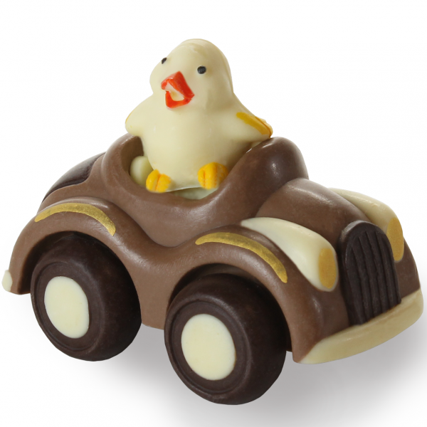 Auto con pulcino di cioccolato - Uova di Pasqua