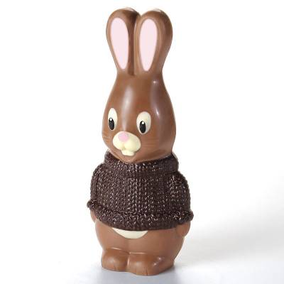 Coniglietto con maglioncino di cioccolato