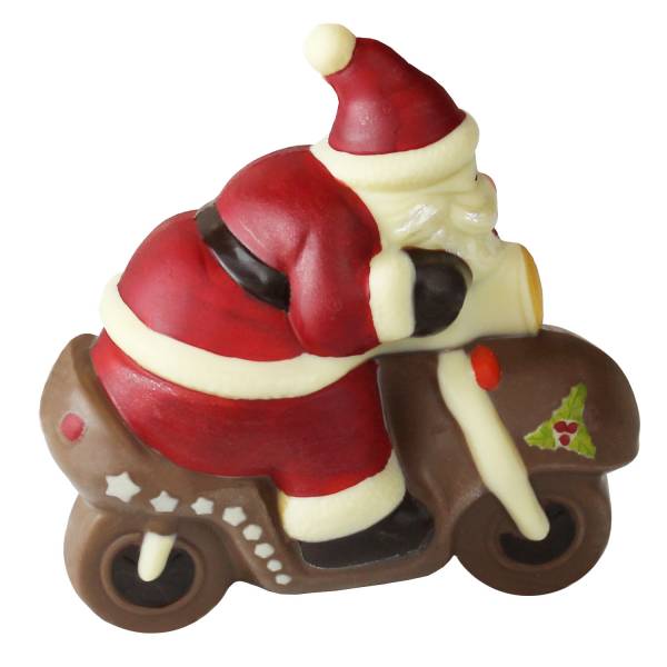 Babbo Natale di cioccolato in moto - Fuori catalogo