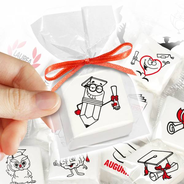 Marshmallow Laurea - cm 4,5X4,5 - Fuori catalogo