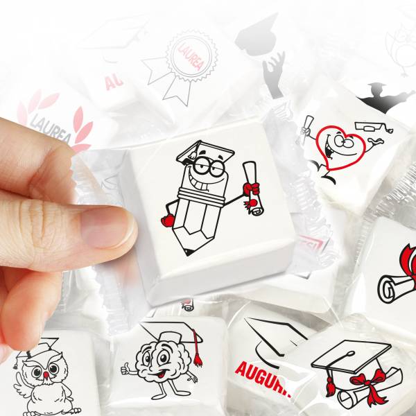 Marshmallow Laurea - cm 4,5X4,5 - Fuori catalogo